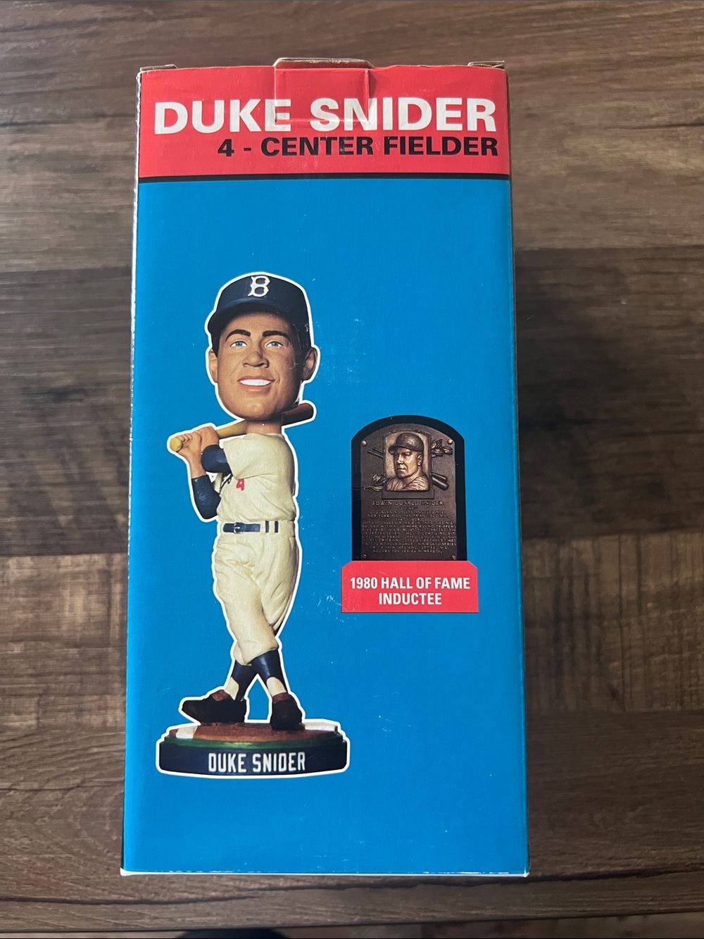 Duke Snider Bobblehead Box - Blue & Red Packaging